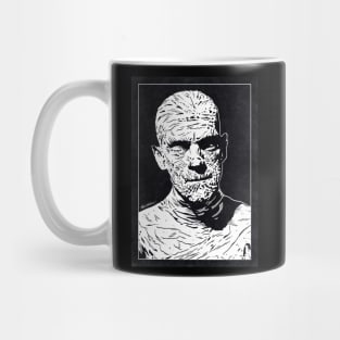 THE MUMMY (Black and White) Mug